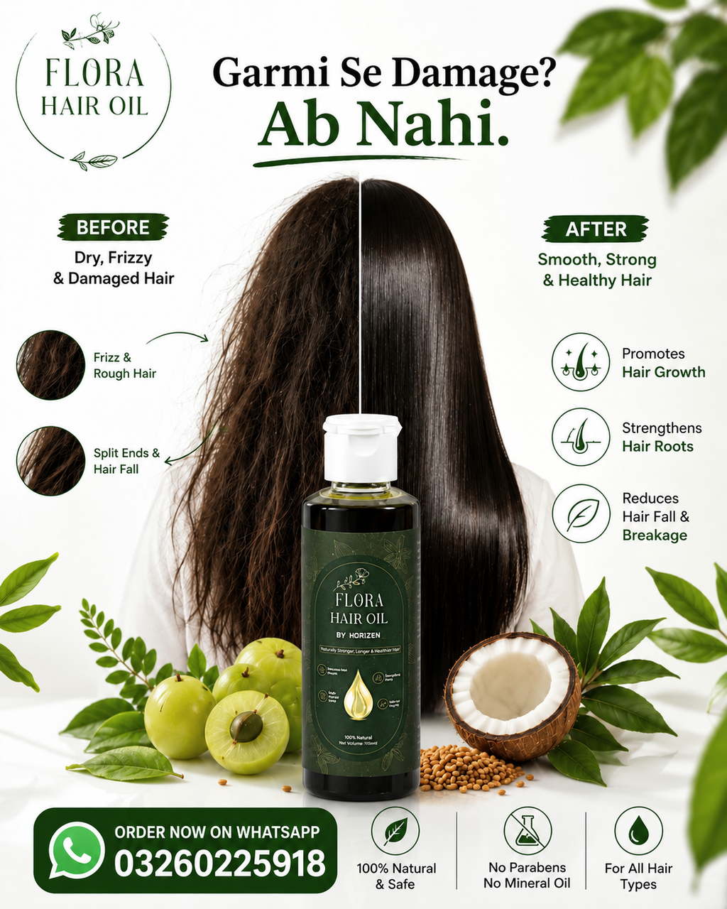 FLORA HAIR OIL